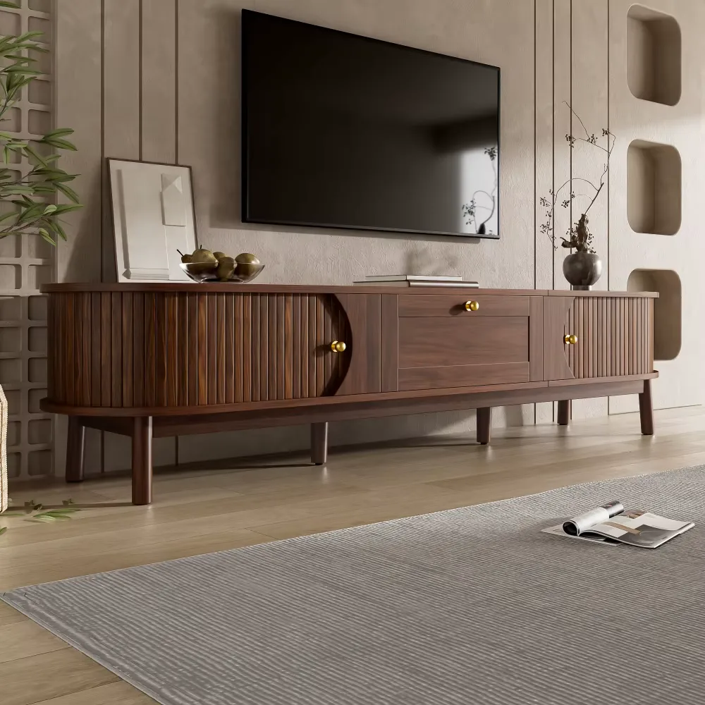 Meuble TV 170 cm Noyer — view 1