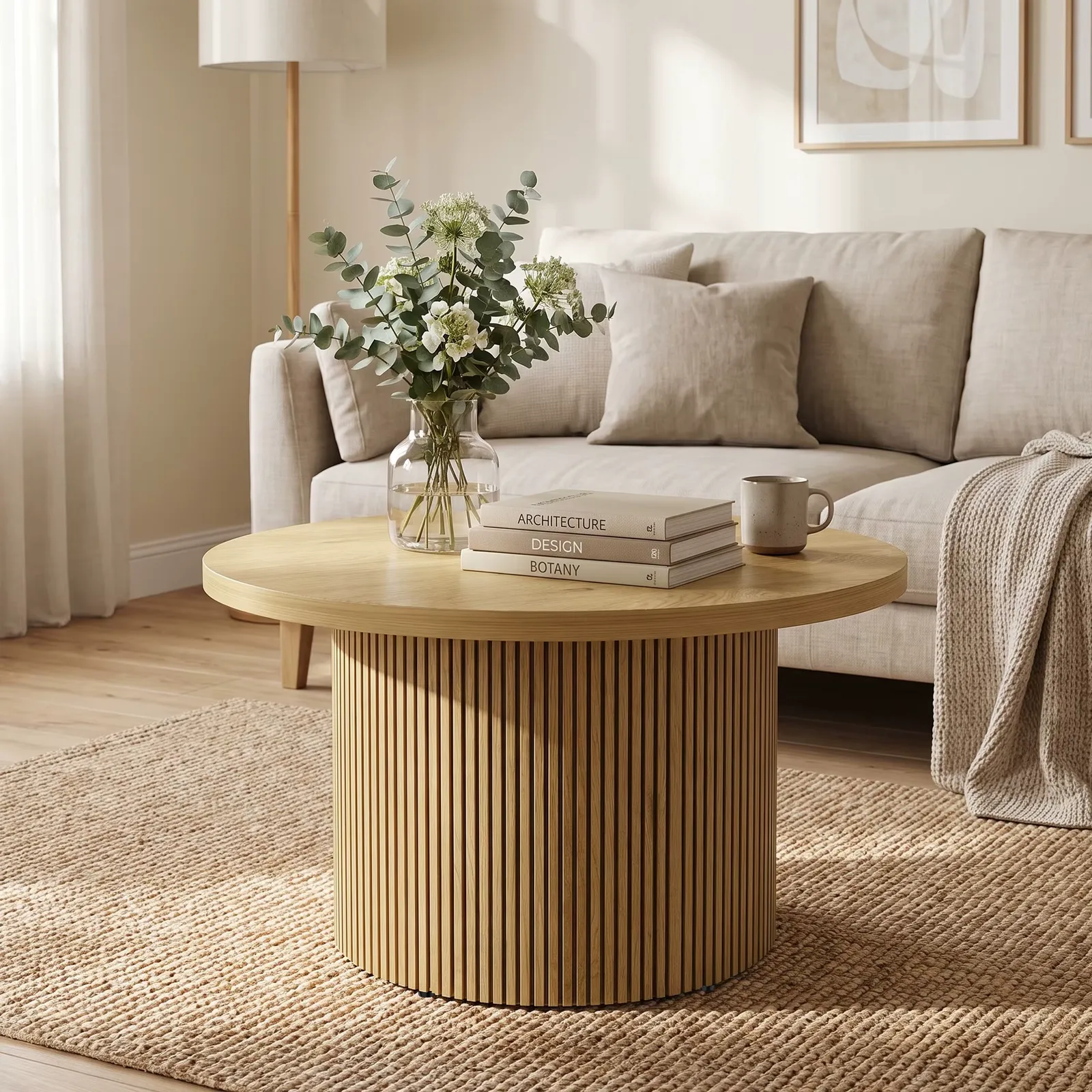 Table basse bois rond 80 cm — view 17